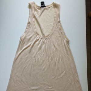 Theory pale peach tissue tank